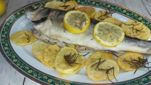 Branzino al forno con patate